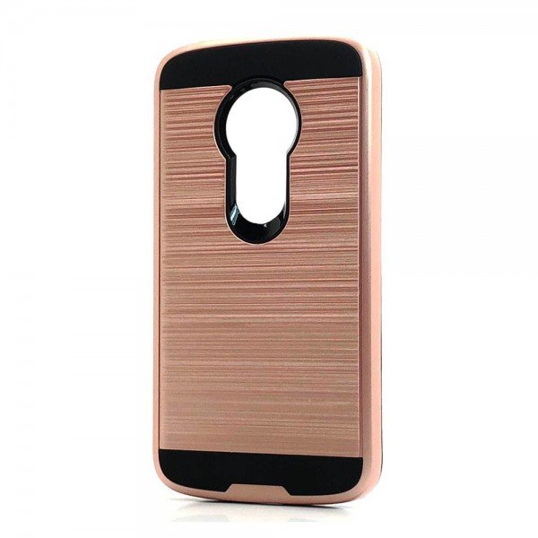 Wholesale Moto E5 Play / Cruise (2018) Armor Hybrid Case (Rose Gold)